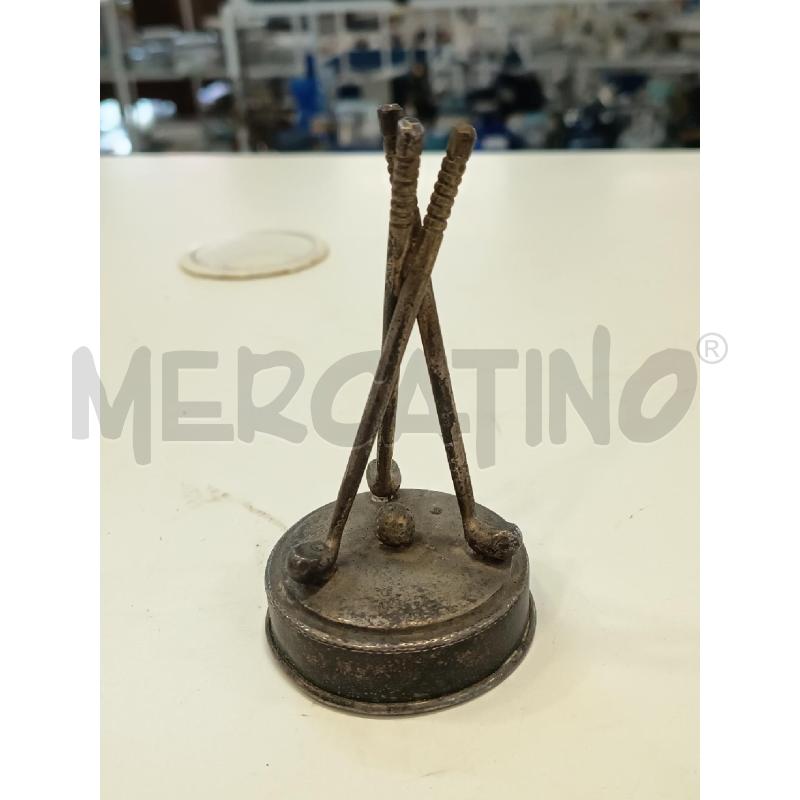 MINIATURA DA SCRIVANIA 3 MAZZE GOLF CROMO | Mercatino dell'Usato Roma rebibbia 1