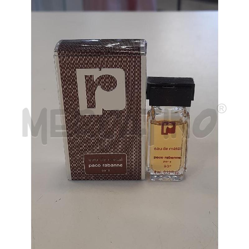 MINIATURA PACO RABANNE EAU DE METAL | Mercatino dell'Usato Roma rebibbia 1