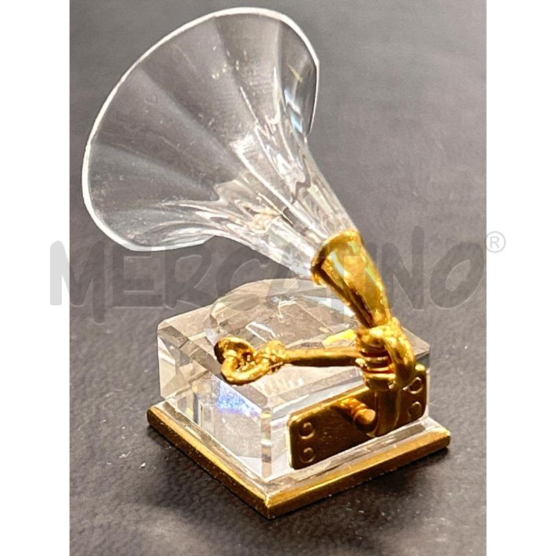 MINIATURA  SWAROVSKI  GRAMMOFONO | Mercatino dell'Usato Roma rebibbia 2
