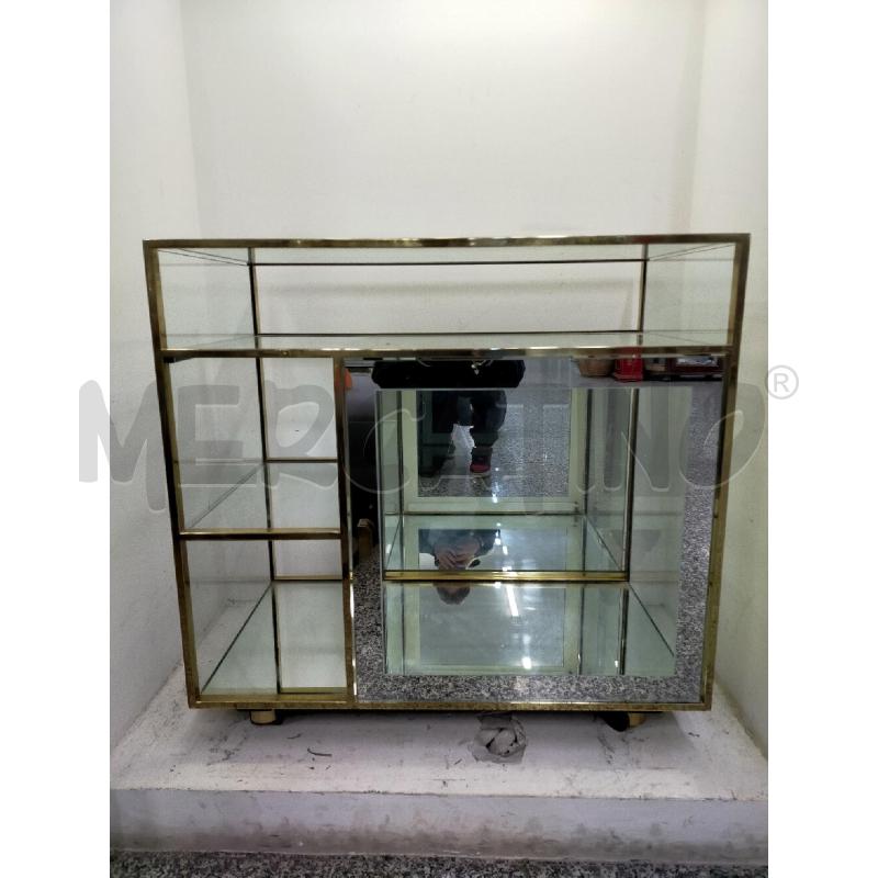 MOBILE BAR VETRO OTTONE | Mercatino dell'Usato Roma rebibbia 1