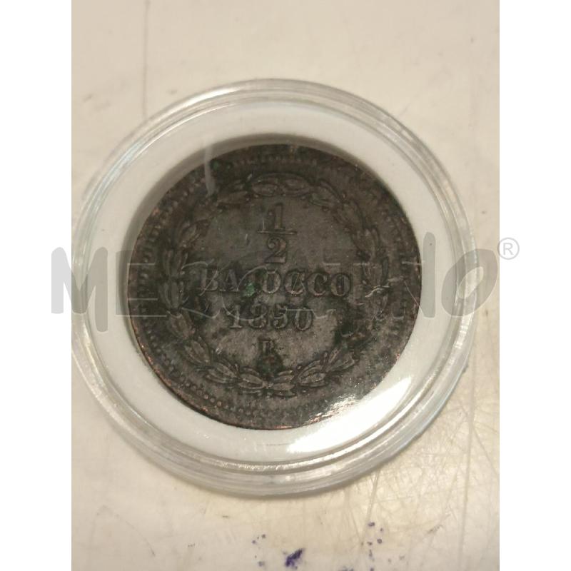MONETA 1/2 BAIOCCO 1850 | Mercatino dell'Usato Roma rebibbia 1