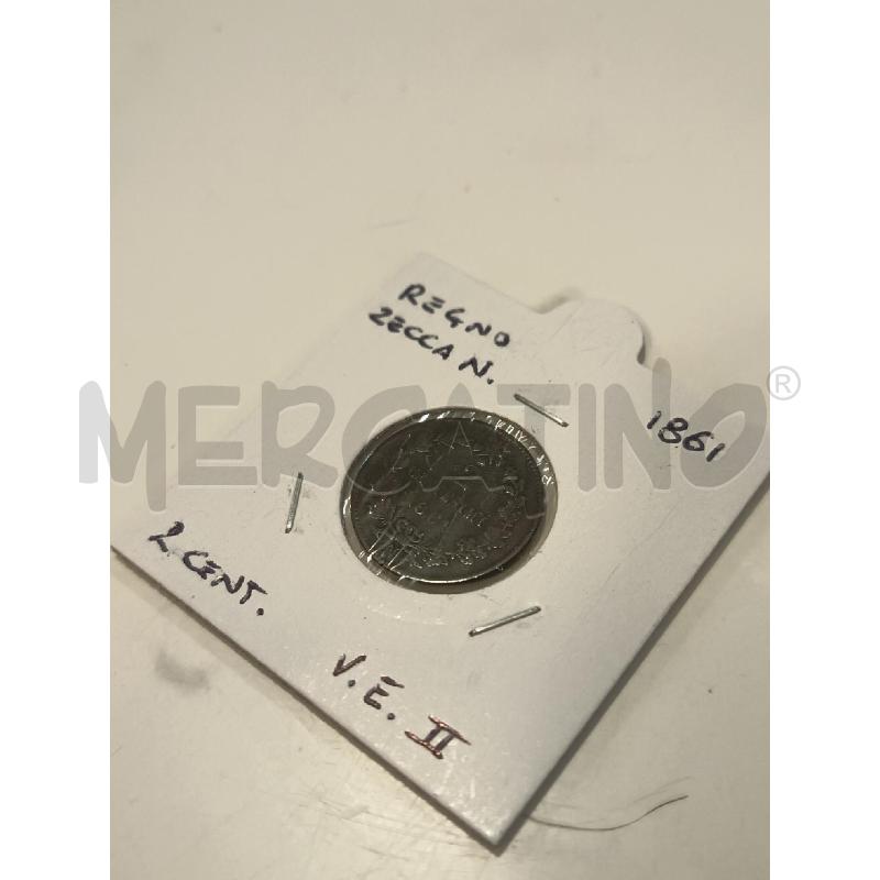 MONETA 2 CENT REGNO ZECCA NAPOLI 1861 | Mercatino dell'Usato Roma rebibbia 1
