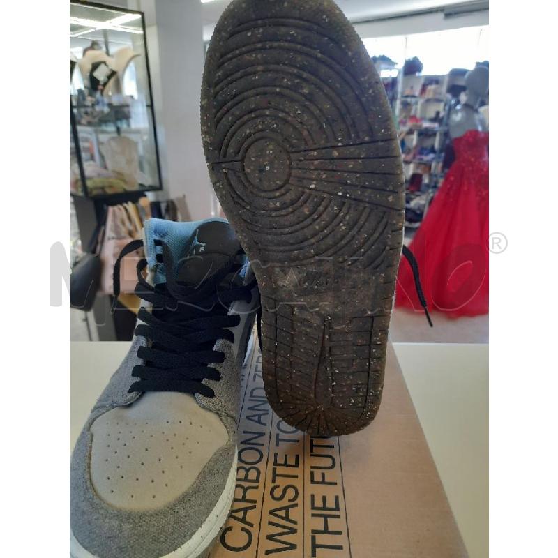 NIKE JORDAN 1MID SE35-29 GRIGIO/CELESTE | Mercatino dell'Usato Roma rebibbia 3