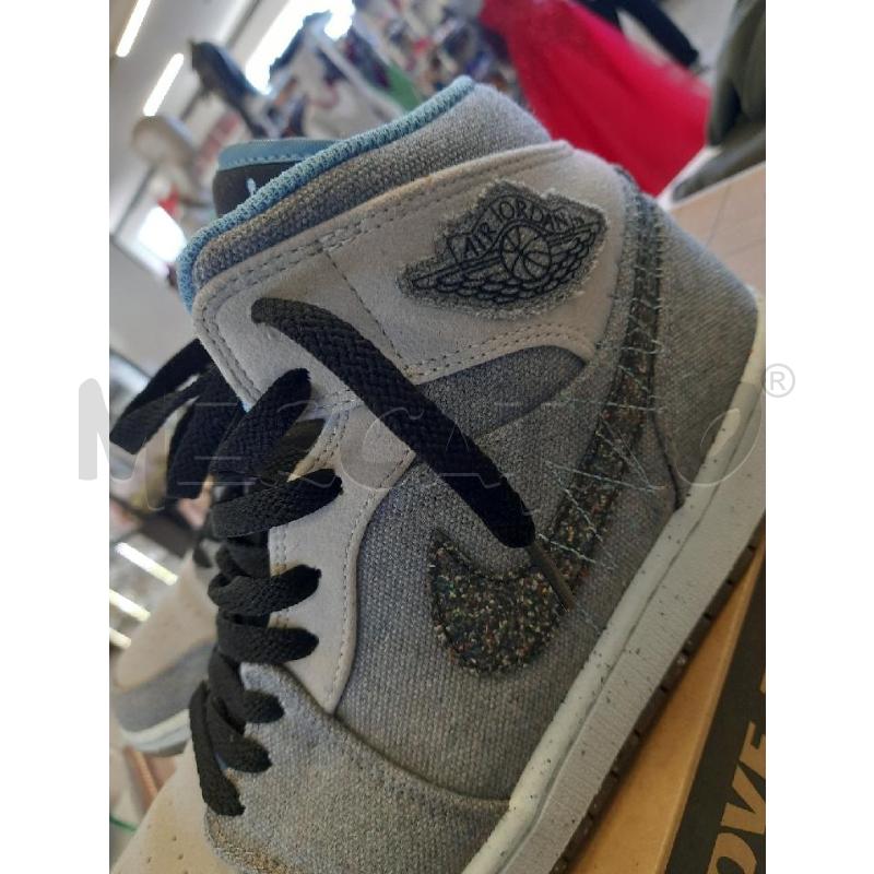 NIKE JORDAN 1MID SE35-29 GRIGIO/CELESTE | Mercatino dell'Usato Roma rebibbia 4
