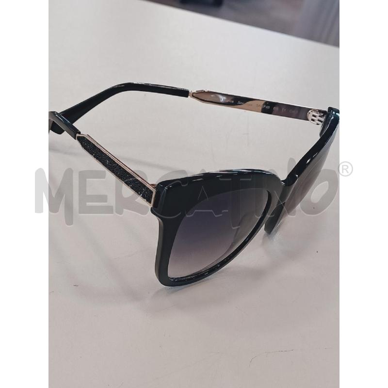 OCCHIALI DONNA DA SOLE SENSAYA SWAROVSKI STECCA NERA STRASS | Mercatino dell'Usato Roma rebibbia 2