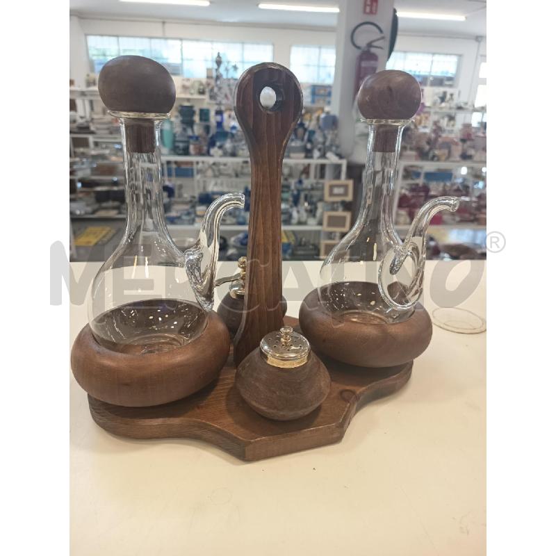 OLIO ACETO SALE PEPE VETRO B LEGNO STRUTT LEGNO | Mercatino dell'Usato Roma rebibbia 1
