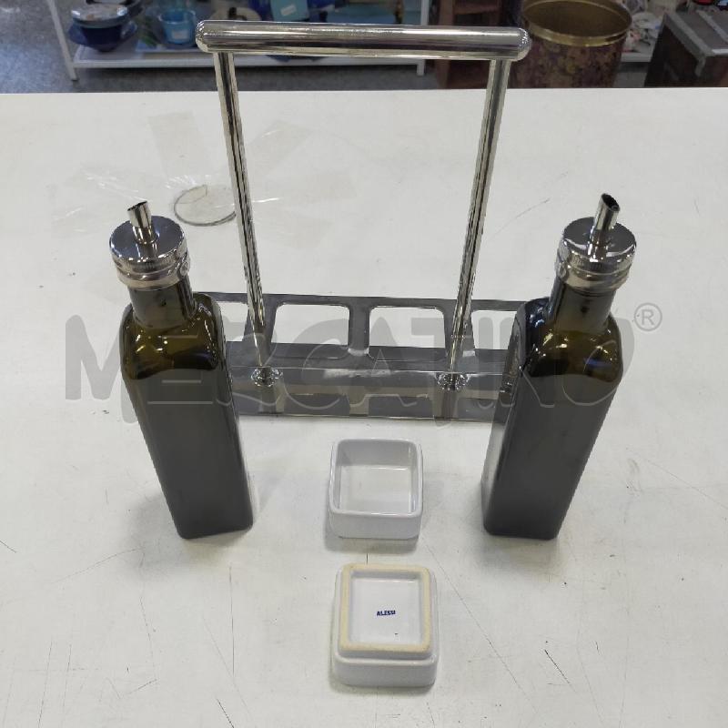 OLIO ACETO VETRO ALESSI CROMO CIOTOLINE BIANCHE | Mercatino dell'Usato Roma rebibbia 2