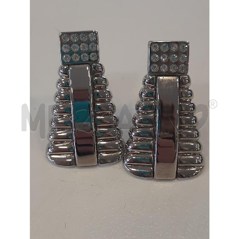 ORECCHINI CLIPS GIANNI VERSACE CROMO STRASS | Mercatino dell'Usato Roma rebibbia 1