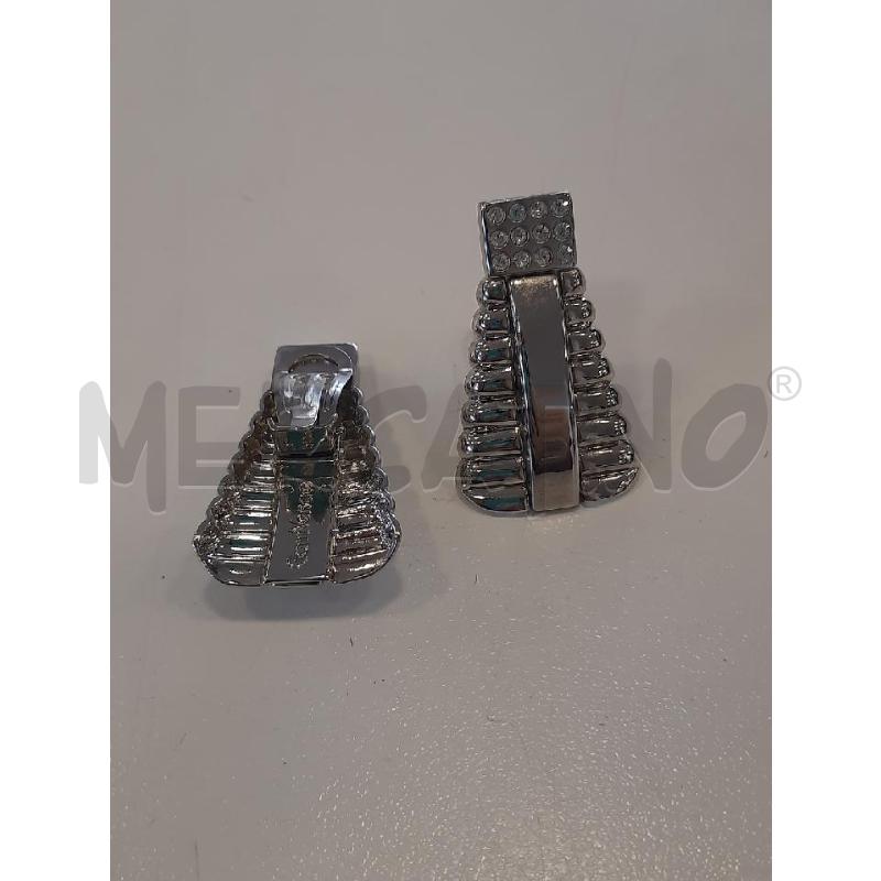 ORECCHINI CLIPS GIANNI VERSACE CROMO STRASS | Mercatino dell'Usato Roma rebibbia 3