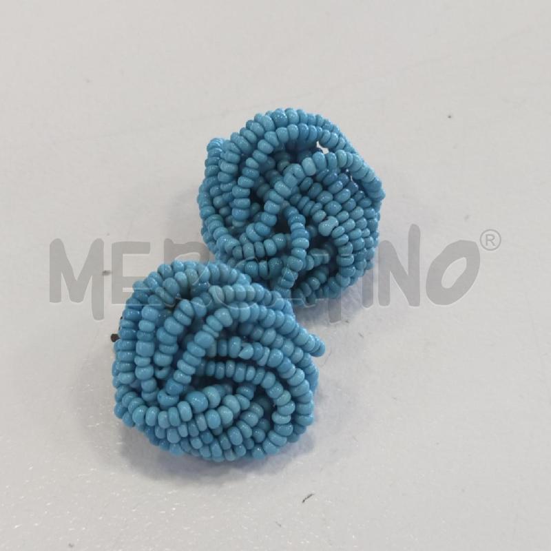 ORECCHINI CLIPS PASTA TURCHESE | Mercatino dell'Usato Roma rebibbia 1