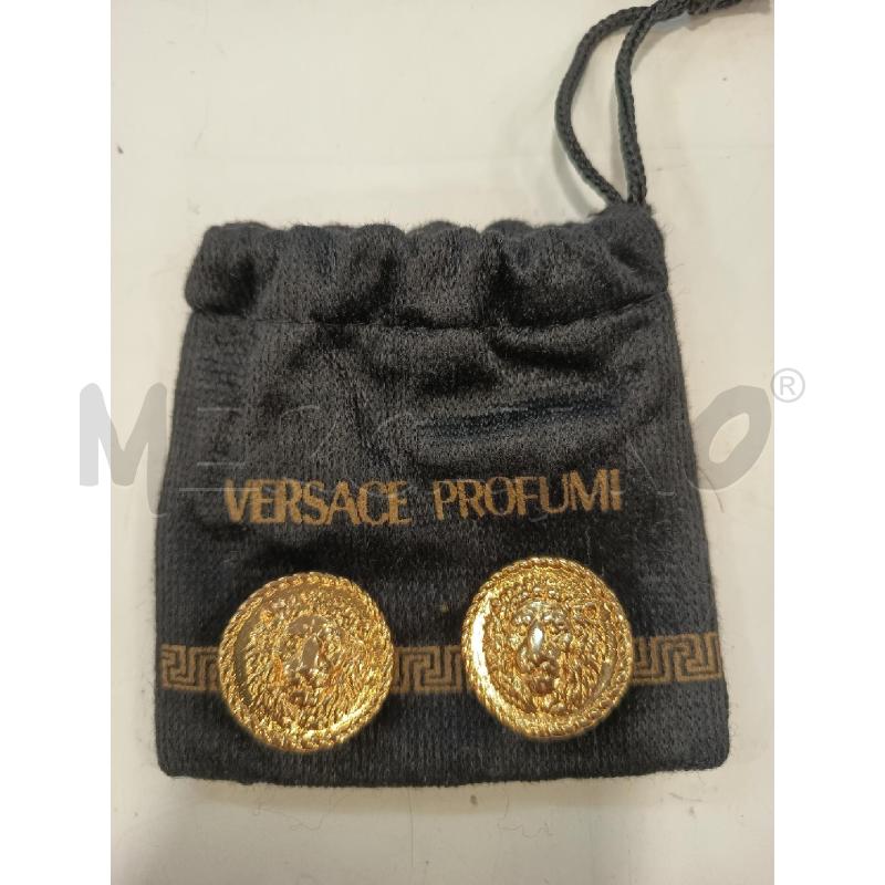 ORECCHINI CLIP GIANNI VERSACE PROFUMI DORATI LEONE | Mercatino dell'Usato Roma rebibbia 1