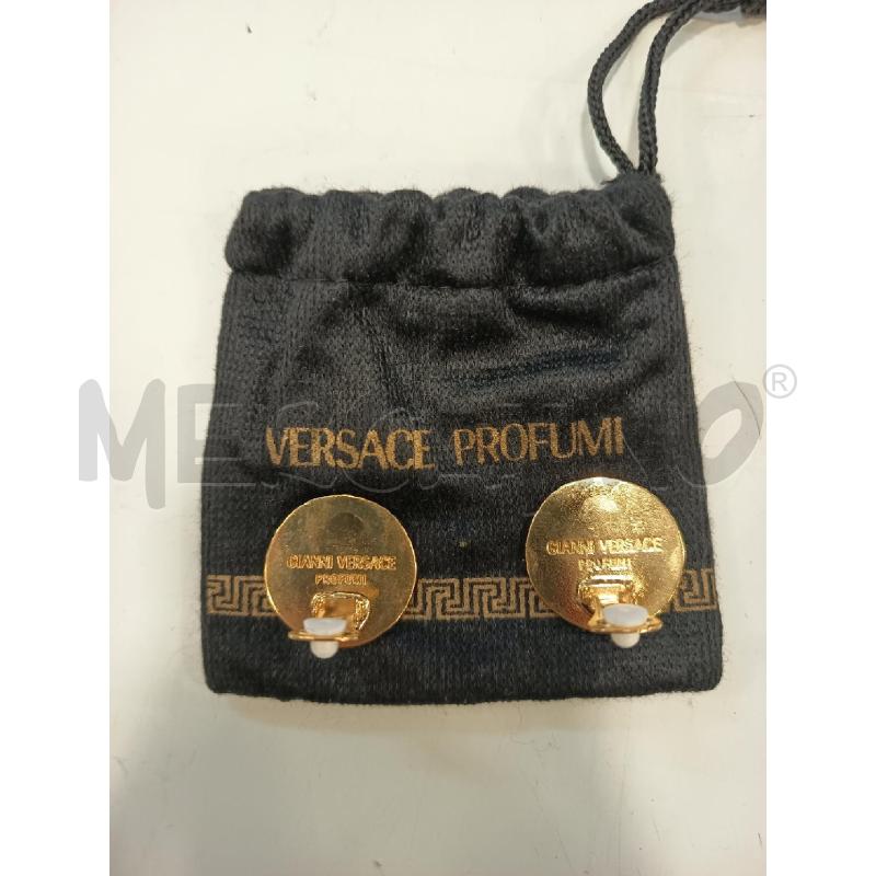 ORECCHINI CLIP GIANNI VERSACE PROFUMI DORATI LEONE | Mercatino dell'Usato Roma rebibbia 2