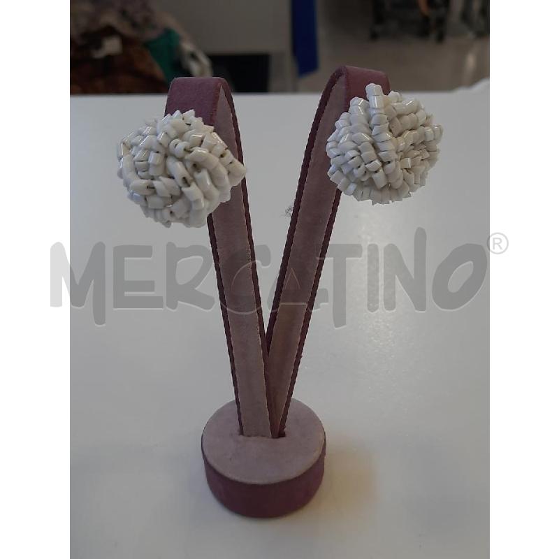 ORECCHINI MICRO PERLINE BIANCHI | Mercatino dell'Usato Roma rebibbia 1