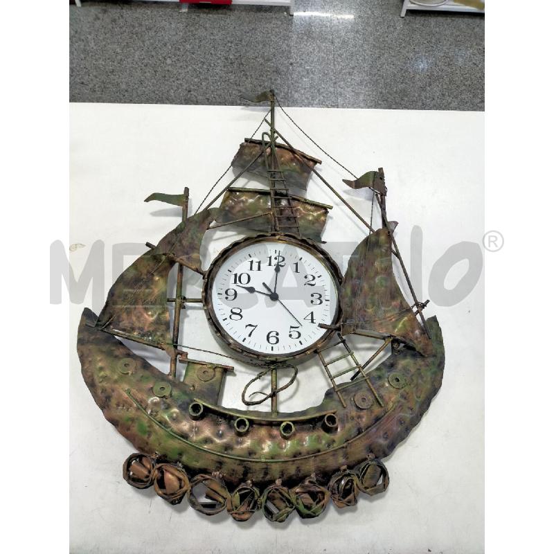 OROLOGIO DA MURO FERRO BATTUTO VELIERO | Mercatino dell'Usato Roma rebibbia 1