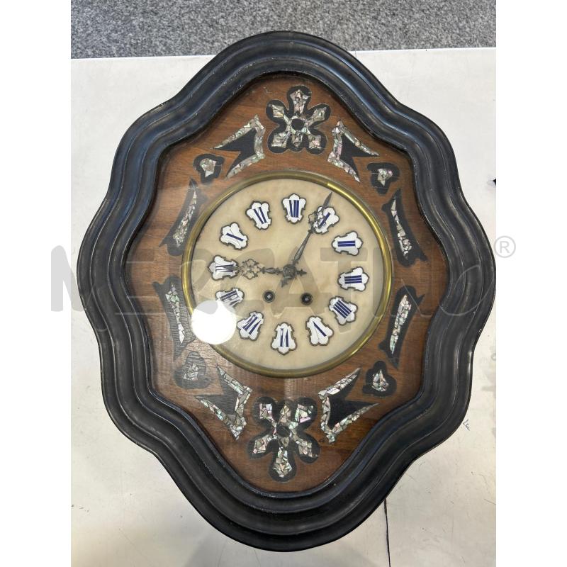 OROLOGIO DA PARETE FRANCESE XIX SEC INTARSI MADREPERLA NAPOLEONE III | Mercatino dell'Usato Roma rebibbia 1
