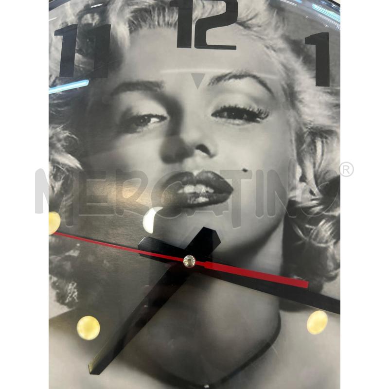 OROLOGIO DA PARETE MARILYN NERO | Mercatino dell'Usato Roma rebibbia 2