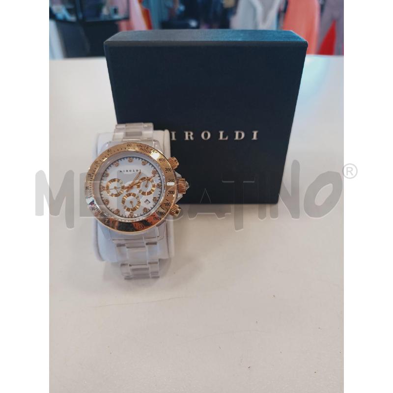 OROLOGIO DA POLSO AIROLDI QUADRANTE BIANCO ORO  | Mercatino dell'Usato Roma rebibbia 1