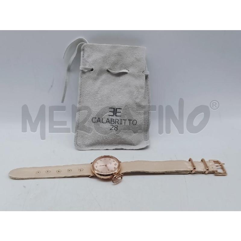 OROLOGIO DA POLSO CALABRITTO28 CINTURINO SARTORIALE  | Mercatino dell'Usato Roma rebibbia 1