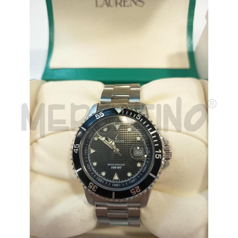 OROLOGIO DA POLSO LAURENS 100MT WATER RESISTANT FUNZIONANTE | Mercatino dell'Usato Roma rebibbia 2