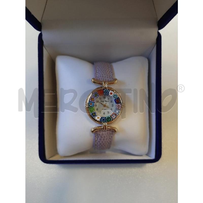 OROLOGIO DA POLSO MURRINA FIORI DET DOR CINTURINO LILLA | Mercatino dell'Usato Roma rebibbia 1