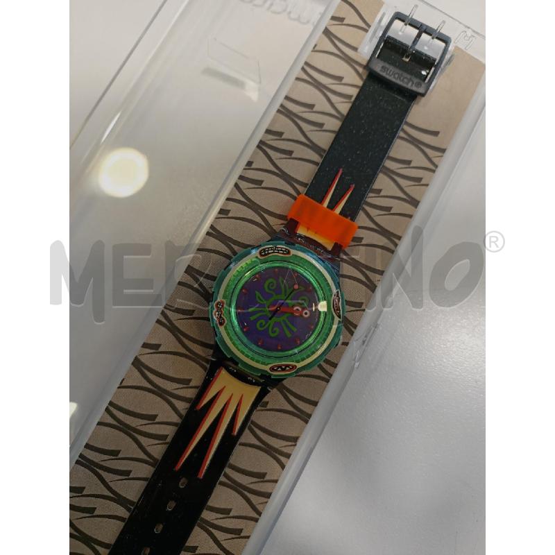 OROLOGIO DA POLSO SWATCH NERO VERDE | Mercatino dell'Usato Roma rebibbia 2