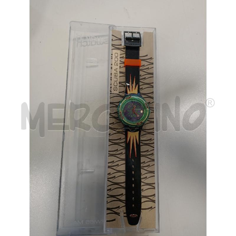 OROLOGIO DA POLSO SWATCH NERO VERDE | Mercatino dell'Usato Roma rebibbia 1