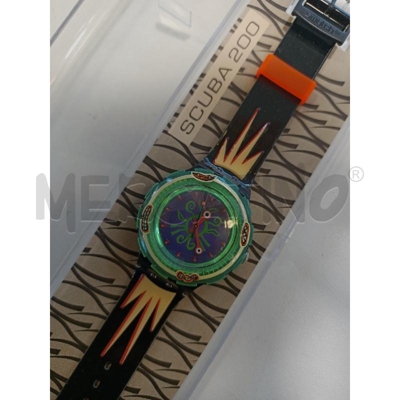 OROLOGIO DA POLSO SWATCH NERO VERDE | Mercatino dell'Usato Roma rebibbia 2