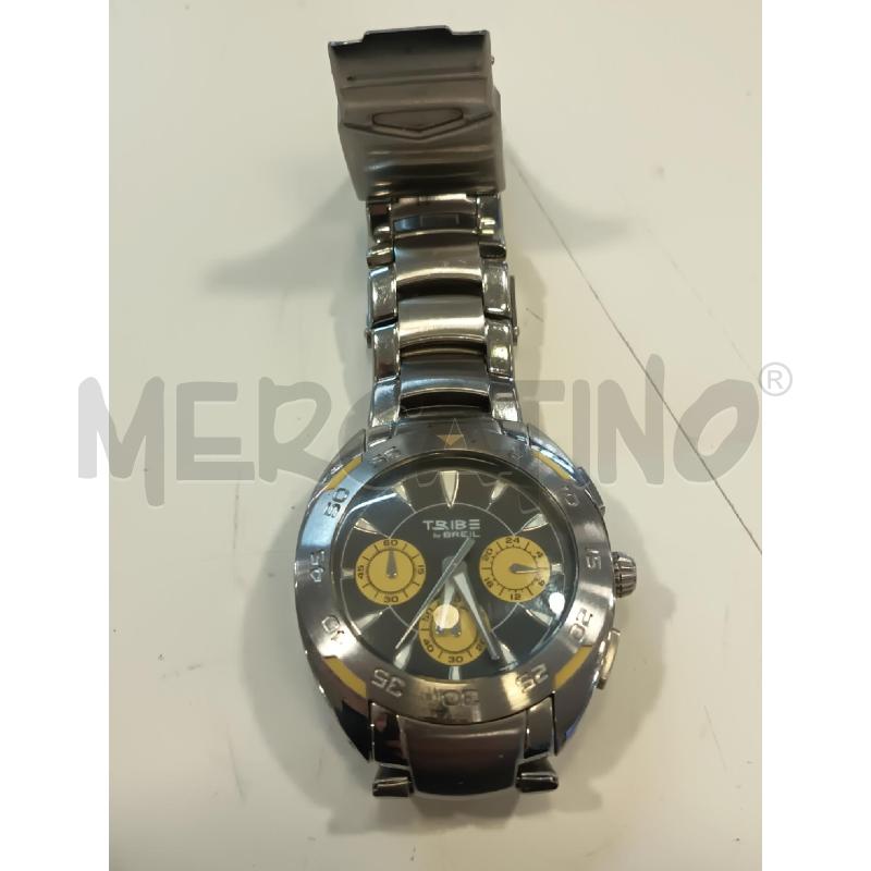 OROLOGIO DA POLSO TRIBE BY BREIL QUADRANTE GIALLO | Mercatino dell'Usato Roma rebibbia 1