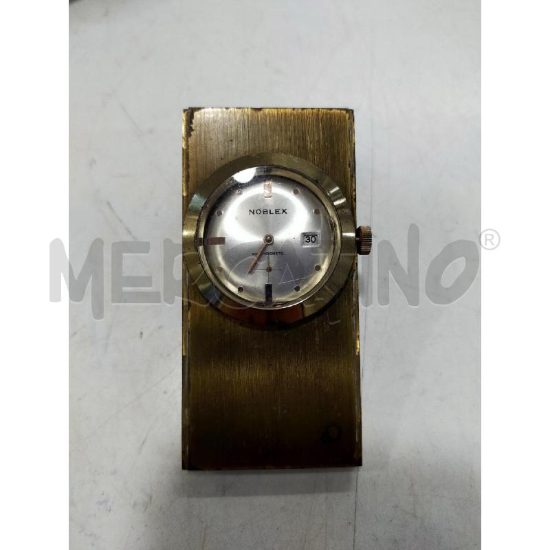OROLOGIO DA TAVOLO NOBLEX DORATO | Mercatino dell'Usato Roma rebibbia 1