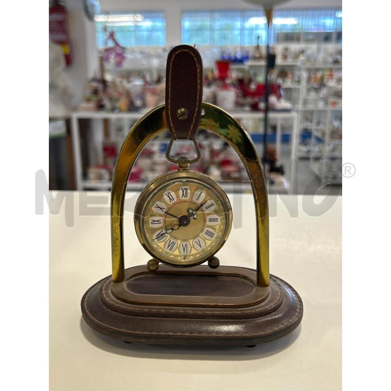 OROLOGIO DA TAVOLO STAFFA CAVALLO PELLE | Mercatino dell'Usato Roma rebibbia 1