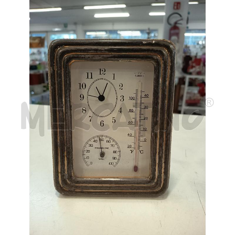 OROLOGIO DA TAVOLO TERMOMETRO C ARG | Mercatino dell'Usato Roma rebibbia 1