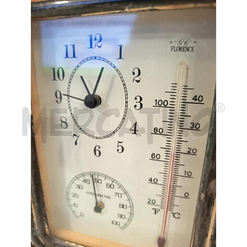 OROLOGIO DA TAVOLO TERMOMETRO C ARG | Mercatino dell'Usato Roma rebibbia 2