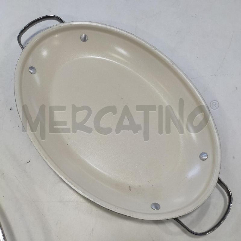 PADELLA OVALE BASSA COPERCHIO VETRO | Mercatino dell'Usato Roma rebibbia 2