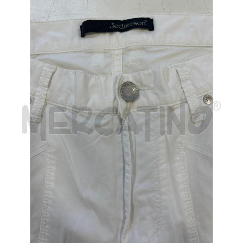 PANTALONCINO UOMO BIANCO JECKERSON | Mercatino dell'Usato Roma rebibbia 2