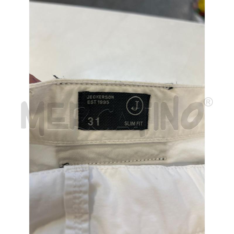 PANTALONCINO UOMO BIANCO JECKERSON | Mercatino dell'Usato Roma rebibbia 3