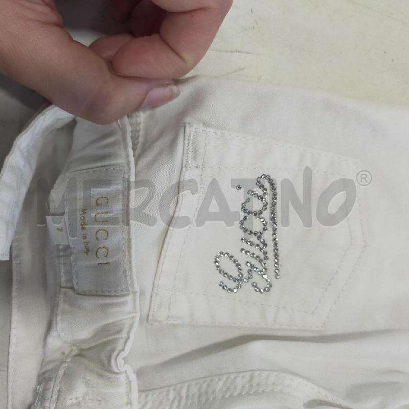 PANTALONE BAMBINO BIANCO GUCCI  | Mercatino dell'Usato Roma rebibbia 3