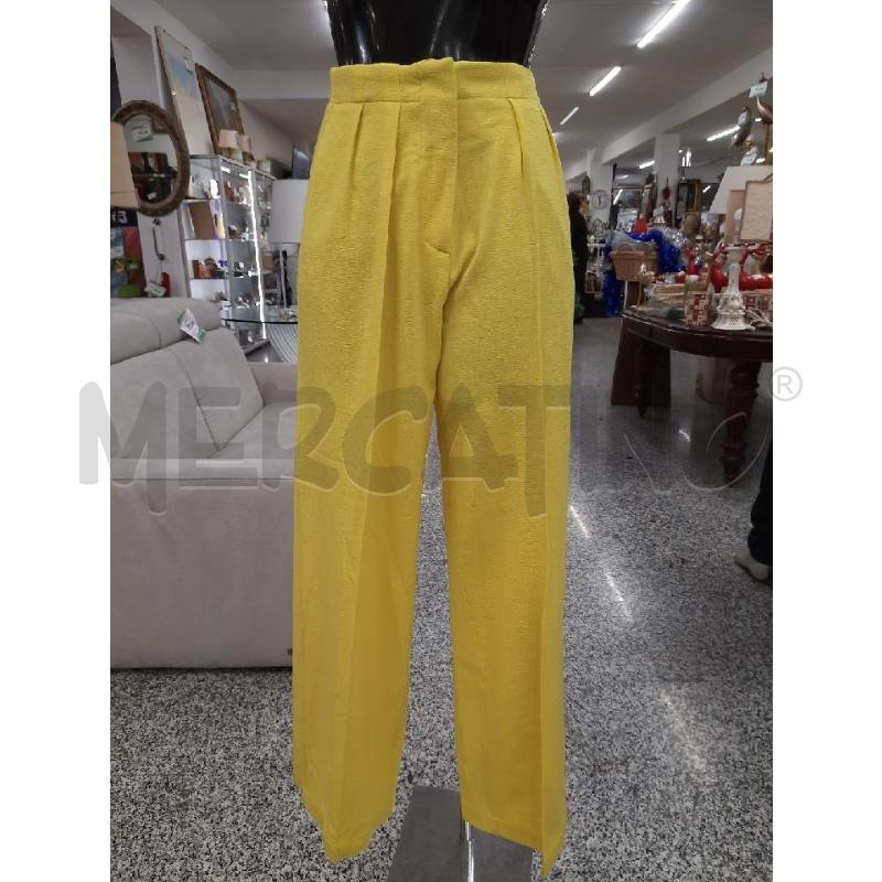 PANTALONE DONNA ALYSI CREME GIALLO ACCESO  | Mercatino dell'Usato Roma rebibbia 1