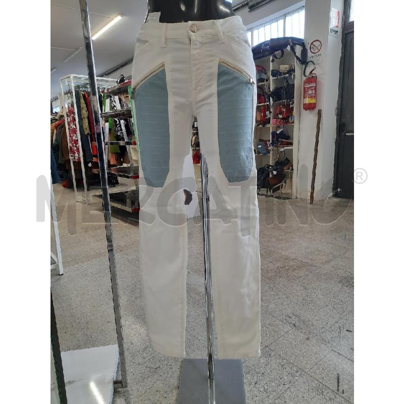 PANTALONE DONNA BIANCO JECKERSON TASCONI CEL | Mercatino dell'Usato Roma rebibbia 1