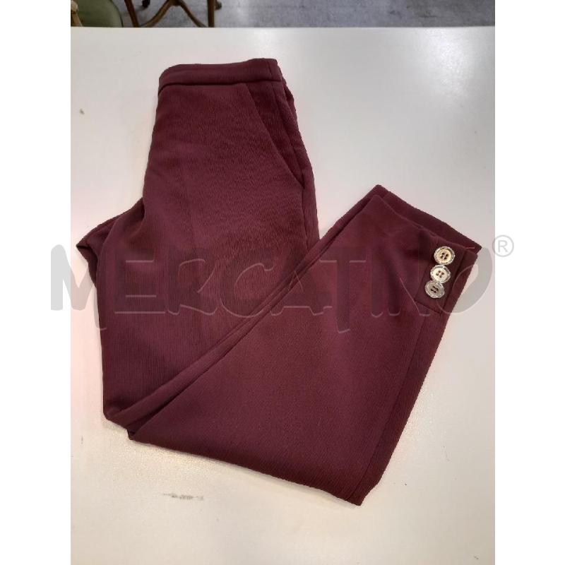 PANTALONE DONNA BORDEAUX BOTTONI DOR CAVIGLIA | Mercatino dell'Usato Roma rebibbia 1