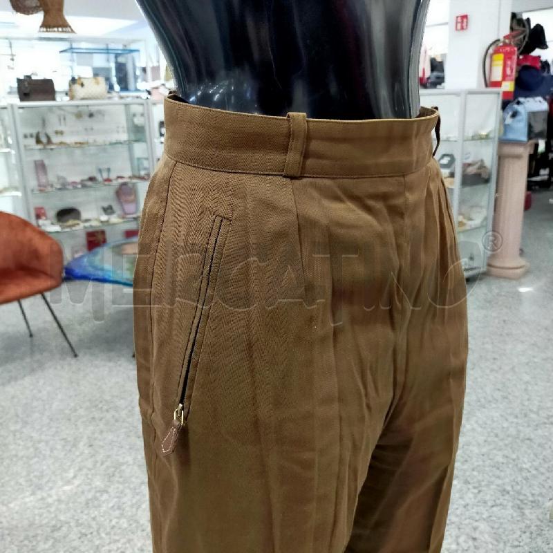 PANTALONE DONNA HERMES PARIS TG38 VINT MARRONI | Mercatino dell'Usato Roma rebibbia 4