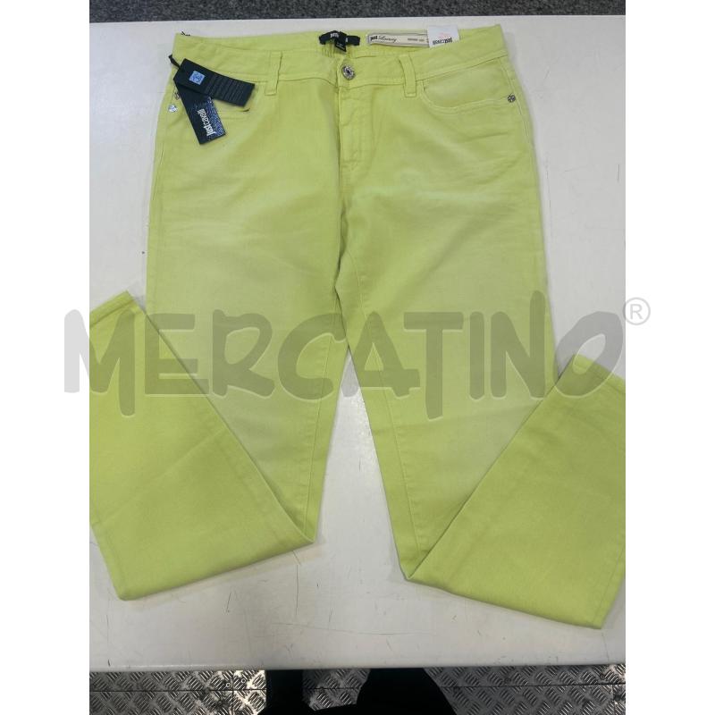 PANTALONE DONNA JUSTCAVALLI GIALLO LIMONE CARTELLINATI | Mercatino dell'Usato Roma rebibbia 1