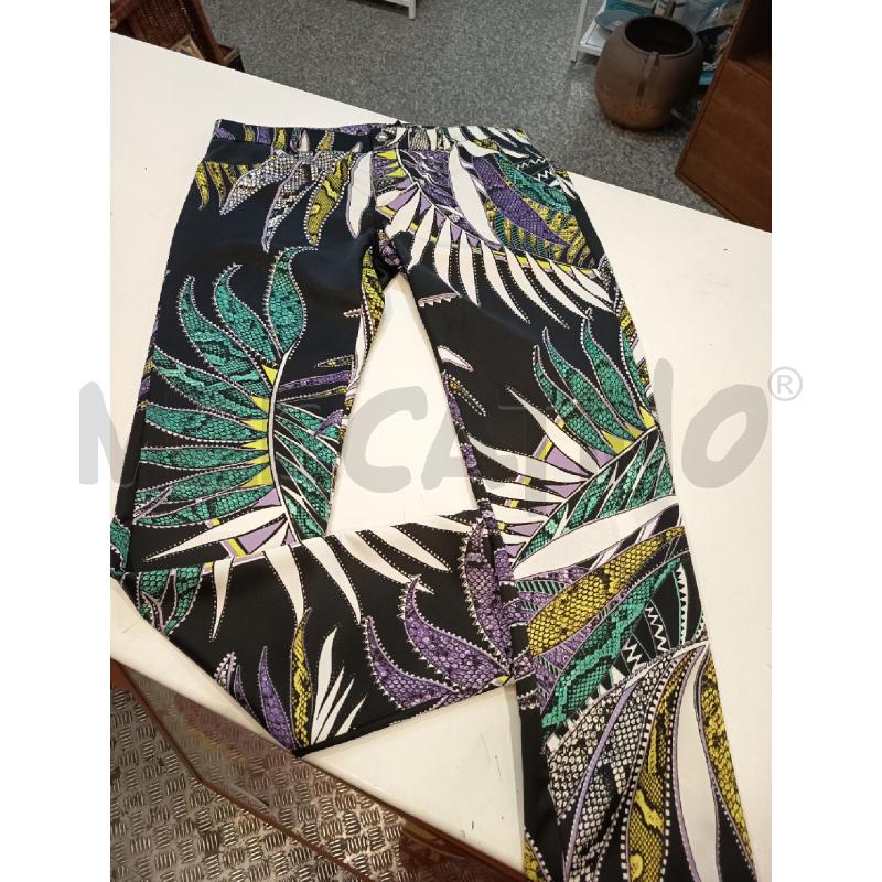 PANTALONE DONNA JUST CAVALLI NERI  VERDE GIALLO VIOLA BIANCO | Mercatino dell'Usato Roma rebibbia 1