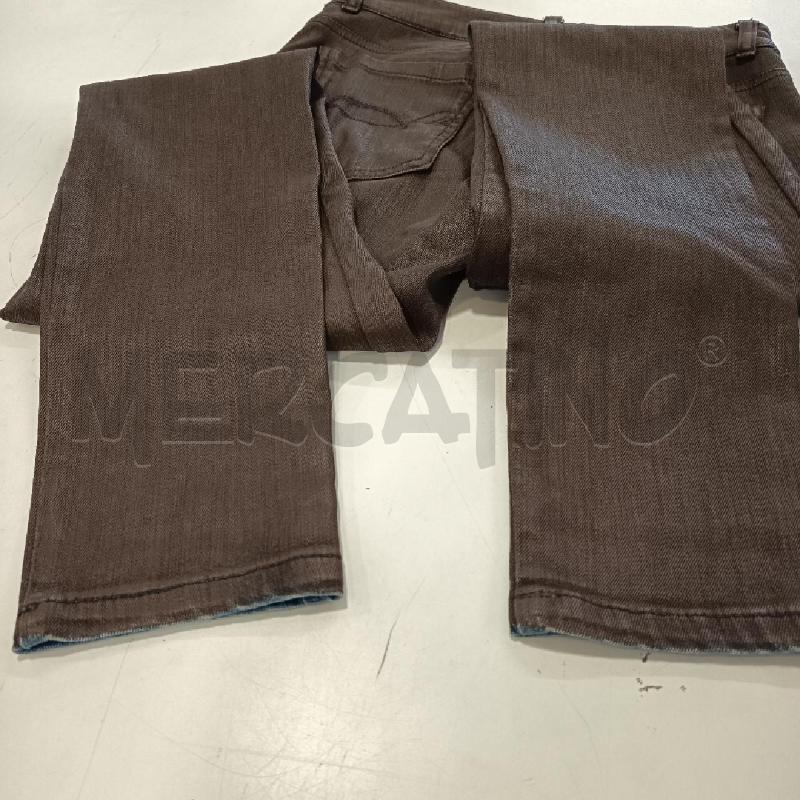 PANTALONE DONNA MAX&CO MARRONE RIFLESSI LUCIDI  | Mercatino dell'Usato Roma rebibbia 4