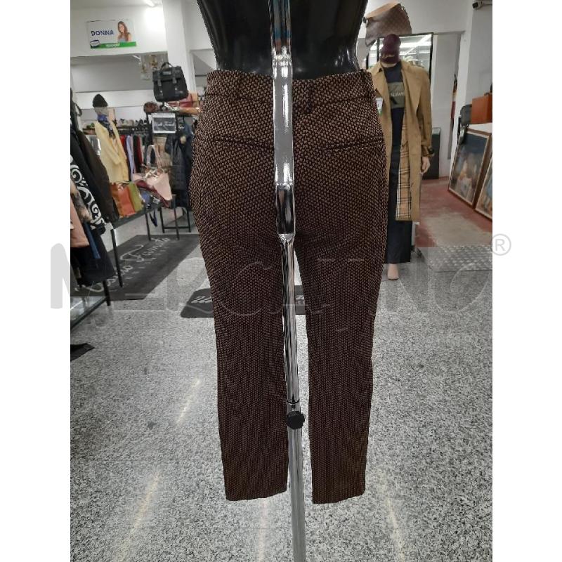 PANTALONE DONNA PINKO SFONDO NERO TRIANGOLINI BEIGE  | Mercatino dell'Usato Roma rebibbia 1