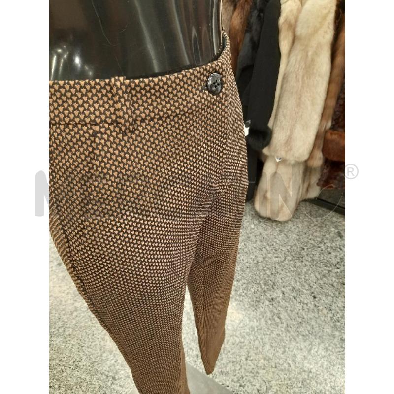 PANTALONE DONNA PINKO SFONDO NERO TRIANGOLINI BEIGE  | Mercatino dell'Usato Roma rebibbia 2