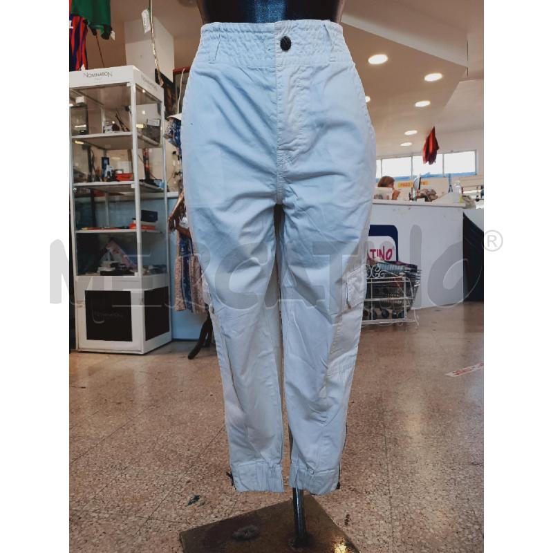 PANTALONE DONNA REPLAY BIANCHI TASCHE | Mercatino dell'Usato Roma rebibbia 1