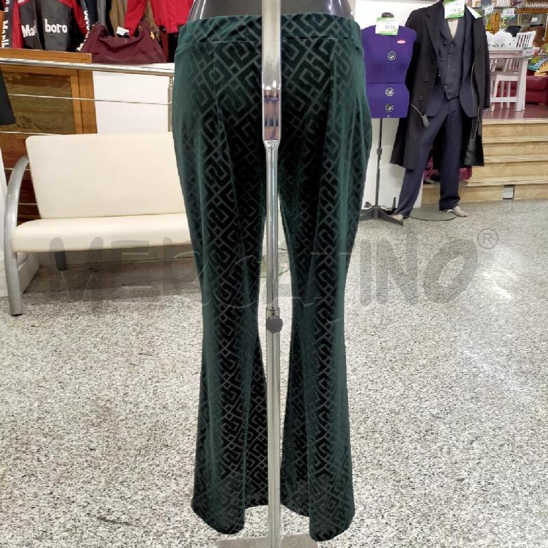 PANTALONE DONNA T.D.D. VERDE STAMPA GRECA TG46 | Mercatino dell'Usato Roma rebibbia 2