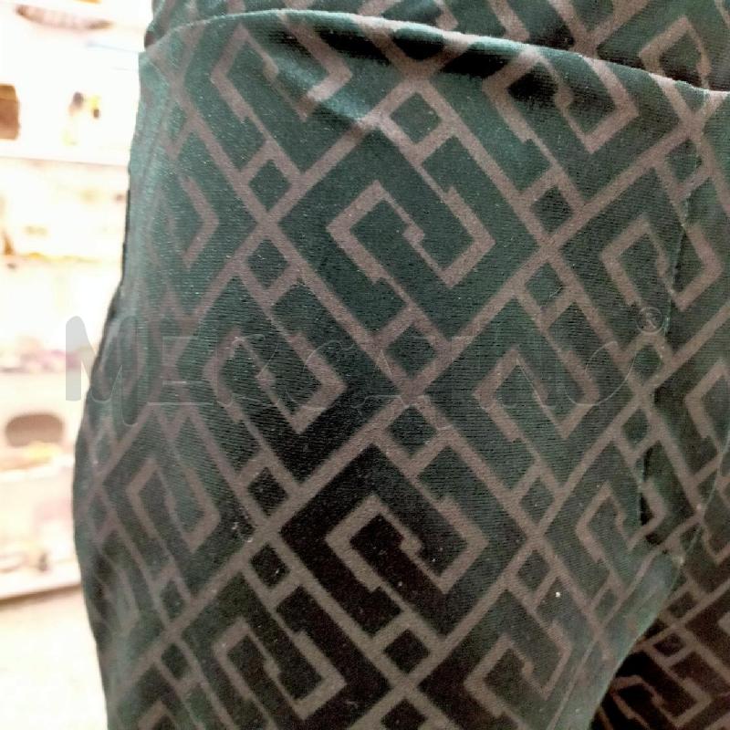 PANTALONE DONNA T.D.D. VERDE STAMPA GRECA TG46 | Mercatino dell'Usato Roma rebibbia 3
