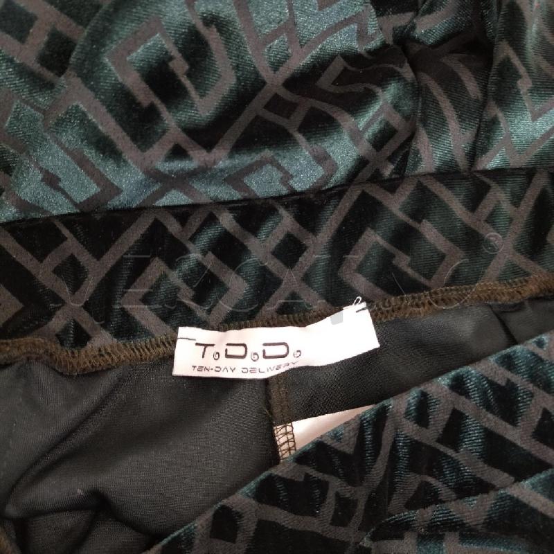 PANTALONE DONNA T.D.D. VERDE STAMPA GRECA TG46 | Mercatino dell'Usato Roma rebibbia 4