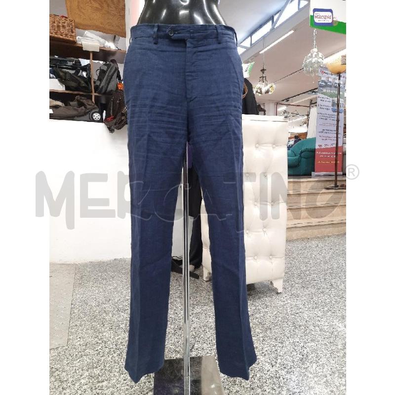 PANTALONE UOMO EREDI PISANO BLU TG48 100%LINO | Mercatino dell'Usato Roma rebibbia 1